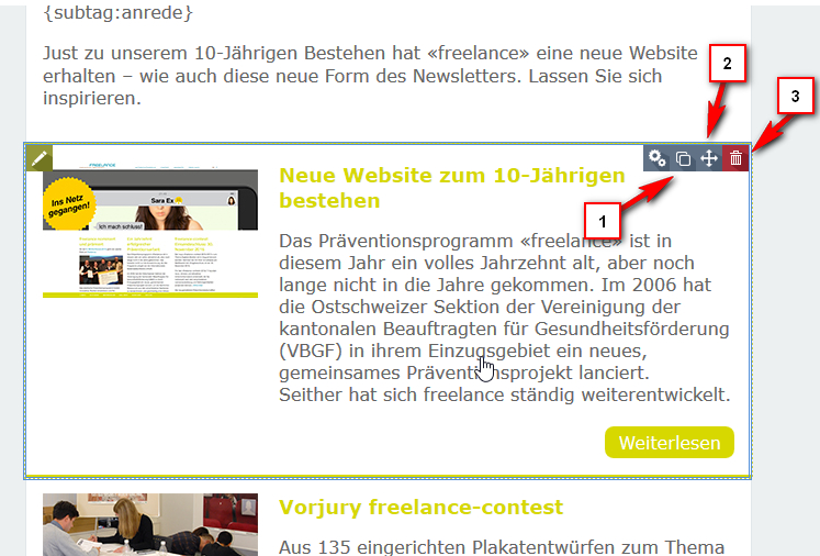 06 newsletter editor